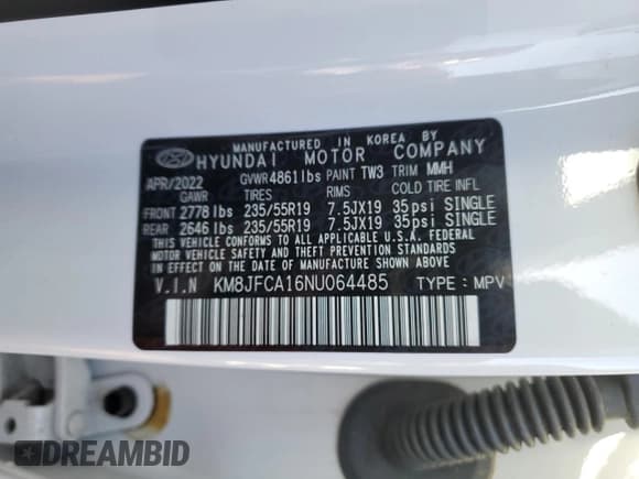 ✅ 2022 Hyundai Tucson SEL Convenience • VIN: KM8JFCA16NU064485 • Lot: 72406894. Wystawiony na Copart z przebiegiem 14 482 mil. Bezpłatny archiwum sprzedaży aukcyjnych z USA i szczegółowy raport historii pojazdu na DreamBid. Zdjęcie 13.