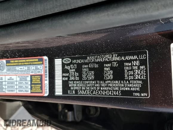 ✅ 2022 Hyundai Tucson Limited • VIN: 5NMJECAEXNH042443 • Lot: 63037714. Wystawiony na Copart z przebiegiem 30 890 mil. Bezpłatny archiwum sprzedaży aukcyjnych z USA i szczegółowy raport historii pojazdu na DreamBid. Zdjęcie 12.