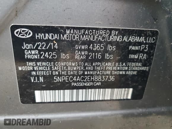 ✅ 2014 Hyundai Sonata Limited • VIN: 5NPEC4AC2EH883736 • Lot: 89876325. Wystawiony na Copart z przebiegiem 251 542 mil. Bezpłatny archiwum sprzedaży aukcyjnych z USA i szczegółowy raport historii pojazdu na DreamBid. Zdjęcie 12.