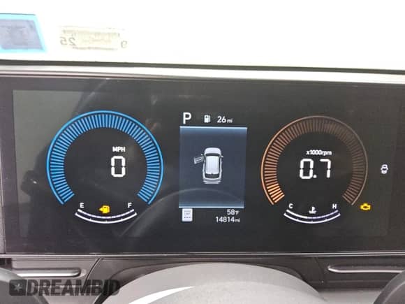 2025 Hyundai Kona SEL with VIN KM8HBCAB4SU219470, listed as a Copart auction lot 86155785 with 14,814 mi miles and Clean title. Bid and sale history available at DreamBid. Image 9.