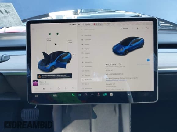 ✅ 2021 Tesla Model 3 Standard Range Plus • VIN: 5YJ3E1EA2MF087140 • Lot: 41689033. Wystawiony na IAAI z przebiegiem 27 755 mil. Bezpłatny archiwum sprzedaży aukcyjnych z USA i szczegółowy raport historii pojazdu na DreamBid. Zdjęcie 17.