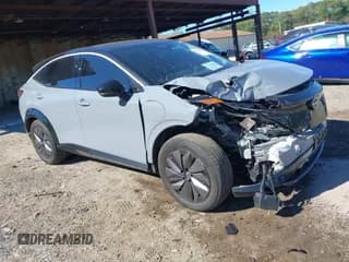 ✅ 2024 Nissan ARIYA Engage • VIN: JN1AF0BA6RM436112 • Lot: 43431049. Listed on IAAI with 9,744 mi. Free auction sales archive from the USA and detailed vehicle history report at DreamBid. Image 1.