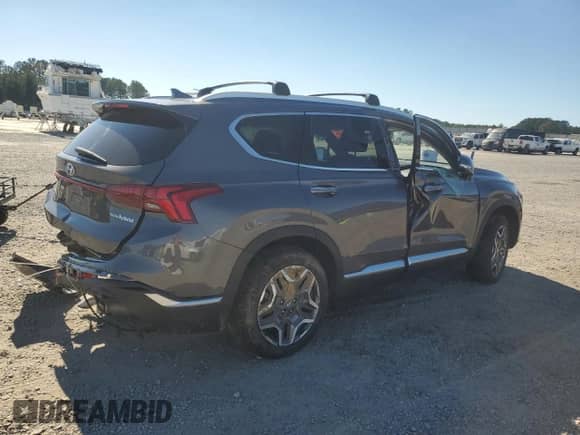 2022 Hyundai Santa Fe Limited with VIN KM8S5DA11NU036705, listed as a Copart auction lot 82473775 with 43,162 mi miles and Salvage title. Bid and sale history available at DreamBid. Image 3.