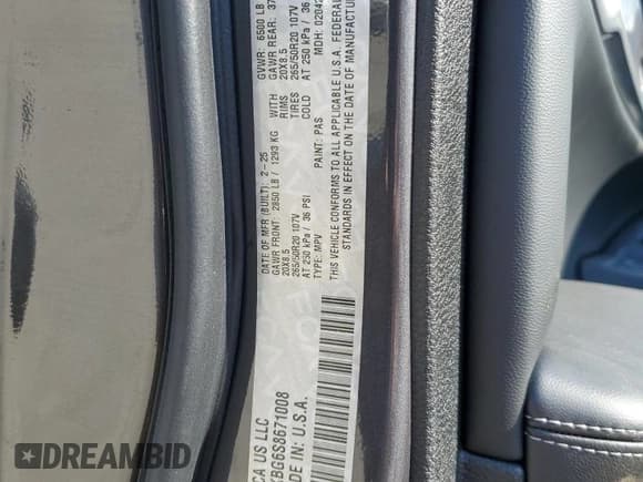 ✅ 2025 Jeep Grand Cherokee Limited • VIN: 1C4RJKBG6S8671008 • Lot: 70746525. Listed on Copart with 1,094 mi. Free auction sales archive from the USA and detailed vehicle history report at DreamBid. Image 13.