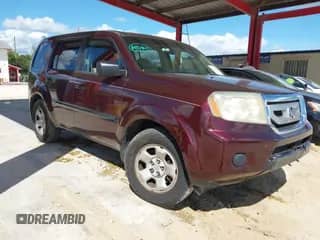 2011 Honda Pilot LX with VIN 5FNYF3H23BB036620, listed as a IAAI auction lot 43327945 with 193,746 mi miles and . Bid and sale history available at DreamBid. Image 1.