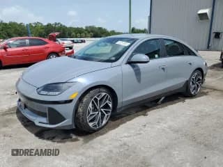 ✅ 2024 Hyundai Ioniq 6 SEL • VIN: KMHM34AC0RA076684 • Лот: 59257065. Опубликован ранее на Copart с пробегом 7 518 миль. Бесплатный доступ к архиву аукционных продаж из США и подробный отчёт об истории автомобиля на DreamBid. Изображение 1.