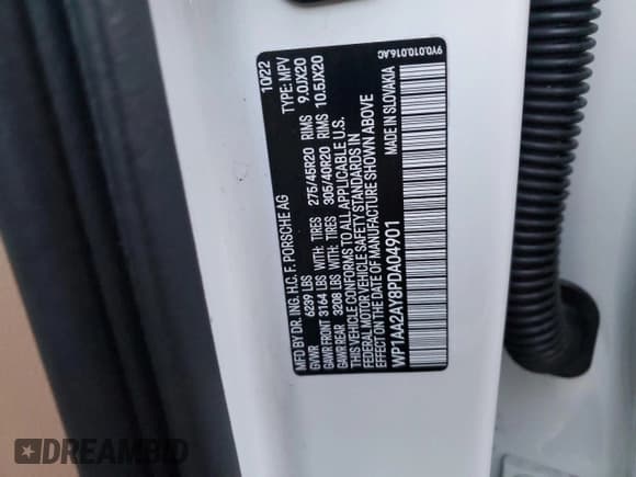 ✅ 2023 Porsche Cayenne • VIN: WP1AA2AY8PDA04901 • Lot: 87059415. Wystawiony na Copart z przebiegiem 8 066 mil. Bezpłatny archiwum sprzedaży aukcyjnych z USA i szczegółowy raport historii pojazdu na DreamBid. Zdjęcie 13.