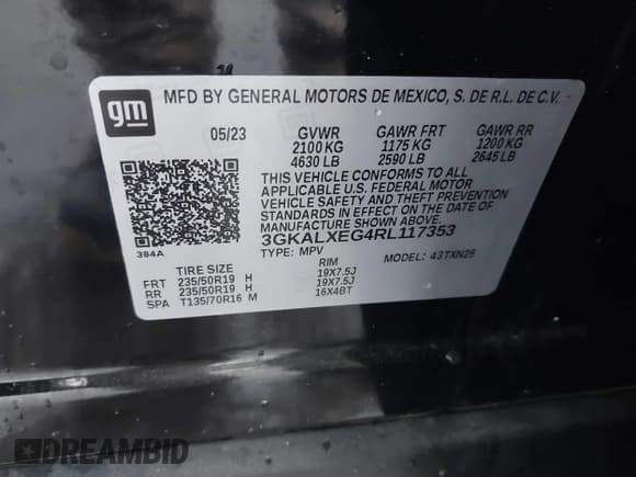 ✅ 2024 GMC Terrain Denali • VIN: 3GKALXEG4RL117353 • Лот: 41975740. Опубликован ранее на IAAI с пробегом 12 504 миль. Бесплатный доступ к архиву аукционных продаж из США и подробный отчёт об истории автомобиля на DreamBid. Изображение 9.