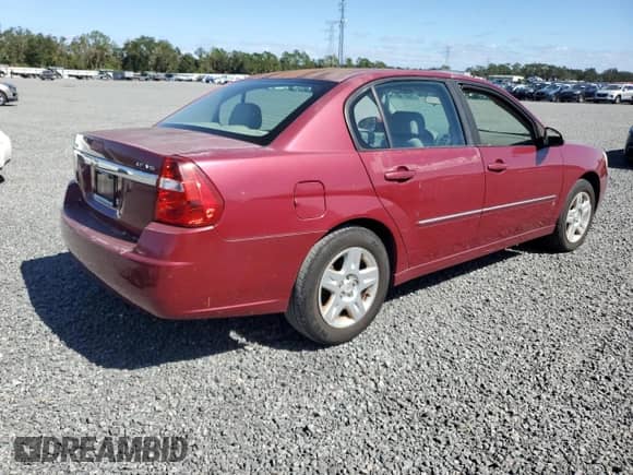 2006 Chevrolet Malibu 2LT with VIN 1G1ZT51846F287972, listed as a Copart auction lot 74553054 with Not provided miles and Salvage title. Bid and sale history available at DreamBid. Image 3.