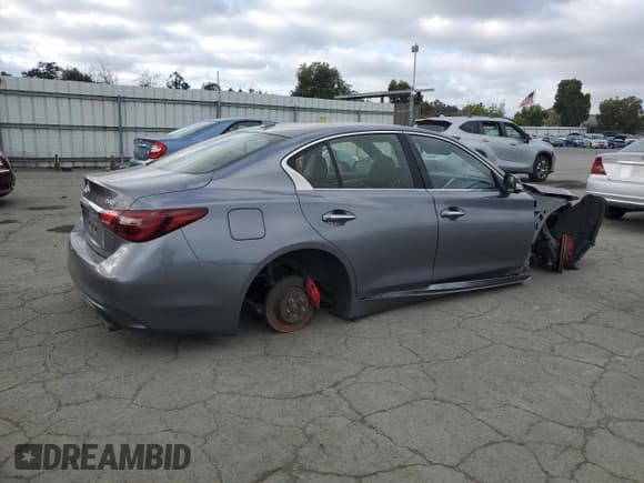 ✅ 2020 Infiniti Q50 Red Sport 400 • VIN: JN1FV7AP2LM630036 • Lot: 85509475. Listed on Copart with Not provided. Free auction sales archive from the USA and detailed vehicle history report at DreamBid. Image 3.