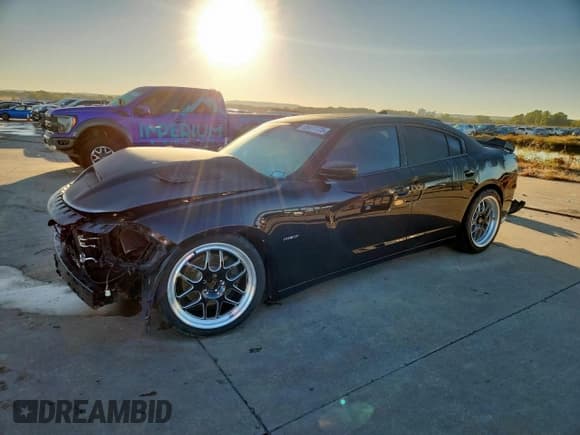 ✅ 2015 Dodge Charger RT • VIN: 2C3CDXCT9FH895836 • Lot: 85411725. Listed on Copart with 107,355 mi. Free auction sales archive from the USA and detailed vehicle history report at DreamBid. Image 1.