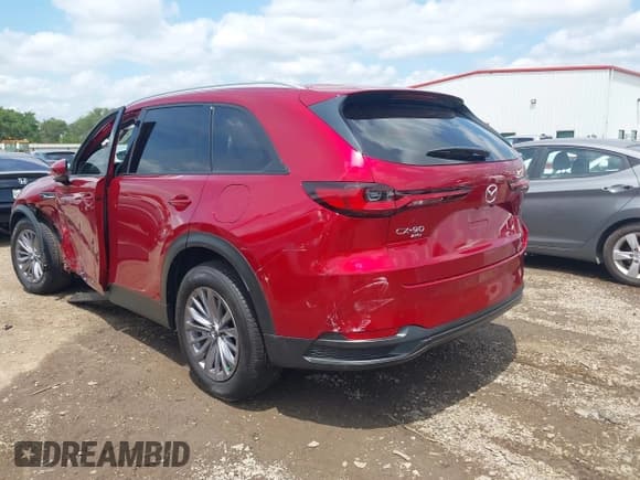 ✅ 2025 Mazda CX-90 Preferred • VIN: JM3KKBHD3S1211509 • Lot: 42112252. Listed on IAAI with 2,112 mi. Free auction sales archive from the USA and detailed vehicle history report at DreamBid. Image 3.
