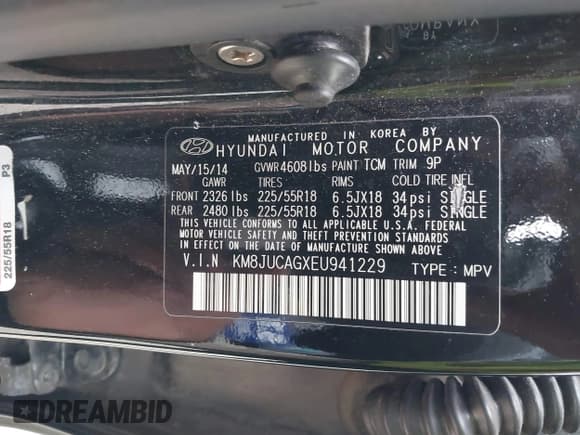 ✅ 2014 Hyundai Tucson SE • VIN: KM8JUCAGXEU941229 • Lot: 42127074. Wystawiony na IAAI z przebiegiem 86 010 mil. Bezpłatny archiwum sprzedaży aukcyjnych z USA i szczegółowy raport historii pojazdu na DreamBid. Zdjęcie 9.