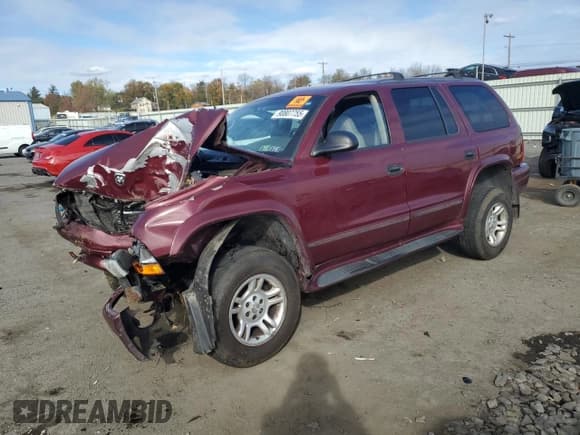 ✅ 2003 Dodge Durango SLT • VIN: 1D4HS48N83F547493 • Lot: 90807755. Wystawiony na Copart z przebiegiem Nie podano. Bezpłatny archiwum sprzedaży aukcyjnych z USA i szczegółowy raport historii pojazdu na DreamBid. Zdjęcie 1.
