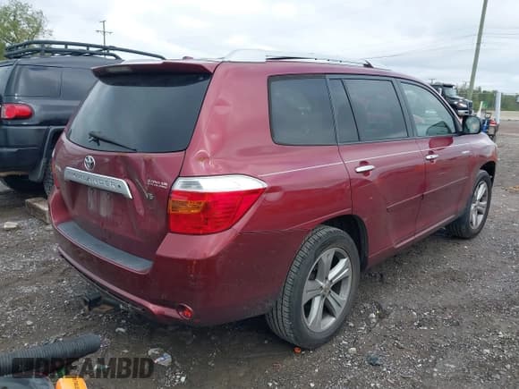 ✅ 2009 Toyota Highlander Limited • VIN: JTEDS42A592080627 • Lot: 43316649. Listed on IAAI with 176,481 mi. Free auction sales archive from the USA and detailed vehicle history report at DreamBid. Image 4.