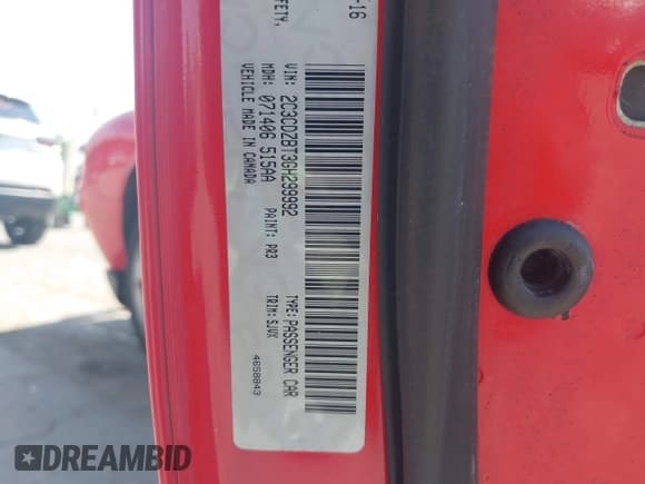 ✅ 2016 Dodge Challenger R/T Plus • VIN: 2C3CDZBT3GH299992 • Lot: 43188443. Listed on IAAI with 57,177 mi. Free auction sales archive from the USA and detailed vehicle history report at DreamBid. Image 9.