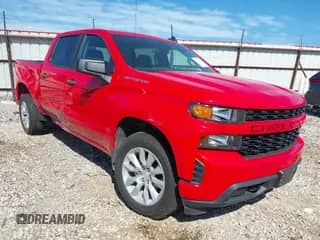 2021 Chevrolet Silverado 1500 Custom z VIN 3GCPYBEK4MG260920, wystawiony jako IAAI lot #42640745 z przebiegiem 67 737 mil mil oraz . Historia ofert i sprzedaży dostępna na DreamBid. Obrazek 1.