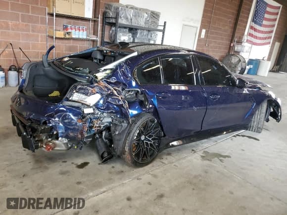 ✅ 2022 BMW M3 Competition xDrive • VIN: WBS43AY01NFN09837 • Lot: 49566754. Listed on Copart with Not provided. Free auction sales archive from the USA and detailed vehicle history report at DreamBid. Image 3.