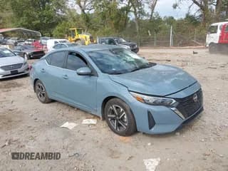 ✅ 2025 Nissan Sentra SV • VIN: 3N1AB8CV9SY239367 • Lot: 43421734. Wystawiony na IAAI z przebiegiem 7 532 mil. Bezpłatny archiwum sprzedaży aukcyjnych z USA i szczegółowy raport historii pojazdu na DreamBid. Zdjęcie 1.