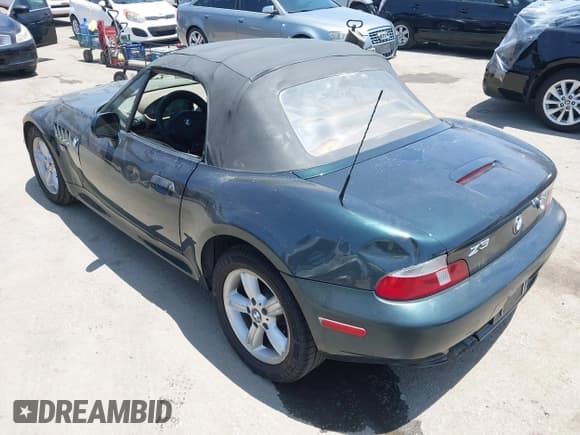 ✅ 2001 BMW Z3 2.5 • VIN: WBACN33491LK45326 • Lot: 42486182. Listed on IAAI with 142,530 mi. Free auction sales archive from the USA and detailed vehicle history report at DreamBid. Image 3.