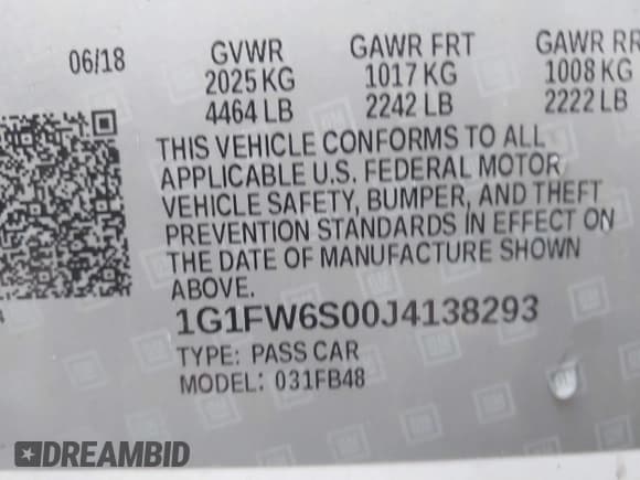 ✅ 2018 Chevrolet Bolt EV LT • VIN: 1G1FW6S00J4138293 • Lot: 41996487. Wystawiony na IAAI z przebiegiem 72 423 mil. Bezpłatny archiwum sprzedaży aukcyjnych z USA i szczegółowy raport historii pojazdu na DreamBid. Zdjęcie 9.