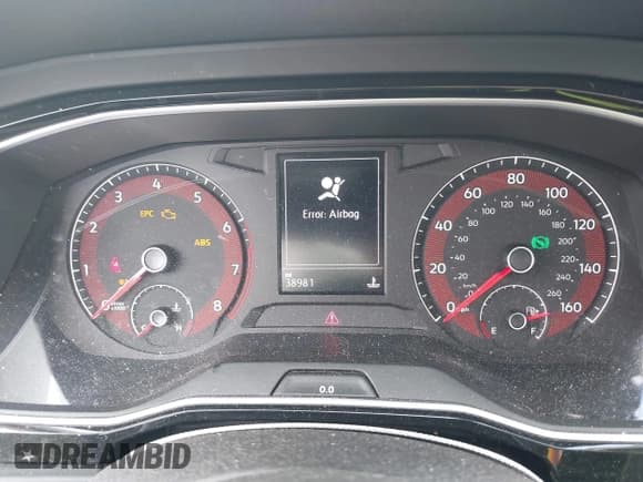 ✅ 2019 Volkswagen Jetta S • VIN: 3VWC57BU9KM261602 • Lot: 42340387. Listed on IAAI with 38,981 mi. Free auction sales archive from the USA and detailed vehicle history report at DreamBid. Image 7.