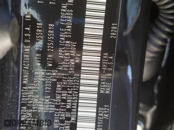 ✅ 2025 Toyota Corolla Cross XLE • VIN: 7MUDAAAG9SV123270 • Лот: 82311035. Опубликован ранее на Copart с пробегом 10 573 миль. Бесплатный доступ к архиву аукционных продаж из США и подробный отчёт об истории автомобиля на DreamBid. Изображение 12.