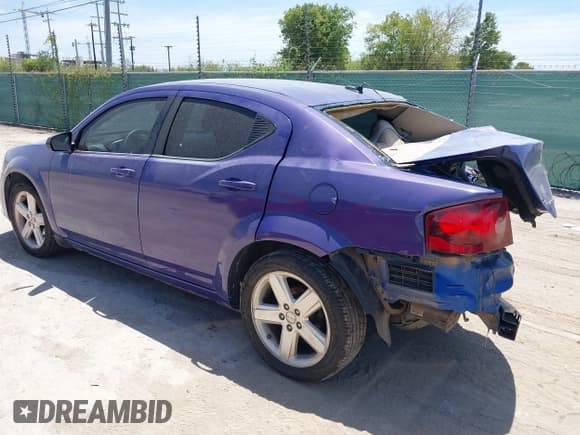 ✅ 2013 Dodge Avenger SE • VIN: 1C3CDZAB9DN644387 • Lot: 42753207. Listed on IAAI with 151,397 mi. Free auction sales archive from the USA and detailed vehicle history report at DreamBid. Image 3.