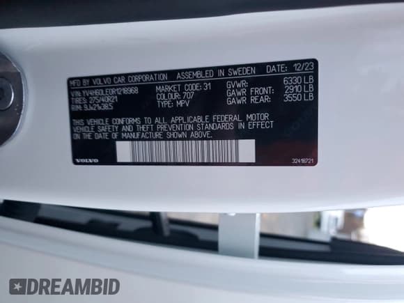 ✅ 2024 Volvo XC90 Plus • VIN: YV4H60LE0R1218968 • Lot: 91242815. Wystawiony na Copart z przebiegiem 16 447 mil. Bezpłatny archiwum sprzedaży aukcyjnych z USA i szczegółowy raport historii pojazdu na DreamBid. Zdjęcie 13.