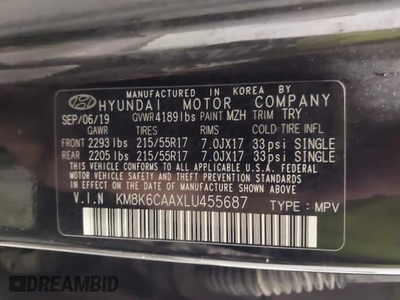✅ 2020 Hyundai Kona SEL Plus • VIN: KM8K6CAAXLU455687 • Лот: 43456191. Опубликован ранее на IAAI с пробегом 123 009 миль. Бесплатный доступ к архиву аукционных продаж из США и подробный отчёт об истории автомобиля на DreamBid. Изображение 9.