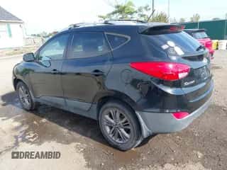 2014 Hyundai Tucson Limited with VIN KM8JU3AG3EU933487, listed as a IAAI auction lot 43279435 with 184,487 mi miles and . Bid and sale history available at DreamBid. Image 3.