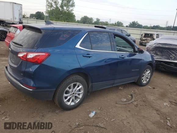 ✅ 2020 Chevrolet Equinox LT • VIN: 2GNAXJEV4L6285735 • Lot: 68069845. Listed on Copart with 52,849 mi. Free auction sales archive from the USA and detailed vehicle history report at DreamBid. Image 3.