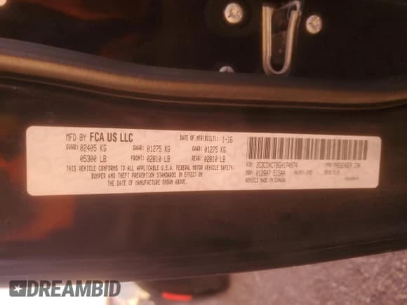 ✅ 2016 Dodge Charger R/T • VIN: 2C3CDXCT8GH174974 • Лот: 90209845. Опубликован ранее на Copart с пробегом 117 664 миль. Бесплатный доступ к архиву аукционных продаж из США и подробный отчёт об истории автомобиля на DreamBid. Изображение 13.