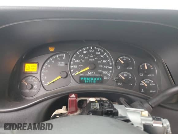 2001 Chevrolet Suburban LT with VIN 3GNGK26G41G211165, listed as a Copart auction lot 72488753 with 247,719 mi miles and Salvage title. Bid and sale history available at DreamBid. Image 9.