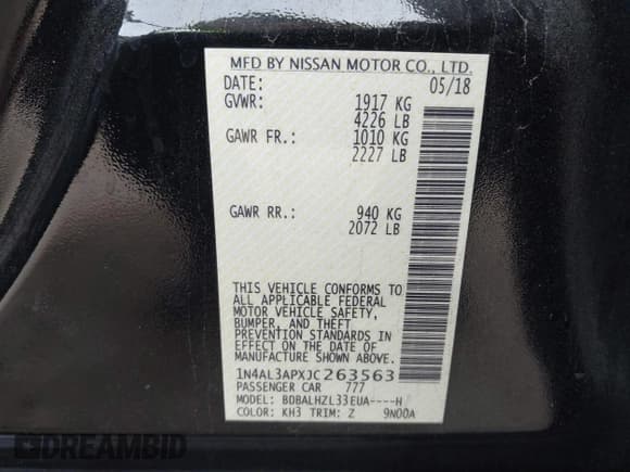 ✅ 2018 Nissan Altima S • VIN: 1N4AL3APXJC263563 • Лот: 43650912. Опубликован ранее на IAAI с пробегом 84 615 миль. Бесплатный доступ к архиву аукционных продаж из США и подробный отчёт об истории автомобиля на DreamBid. Изображение 9.