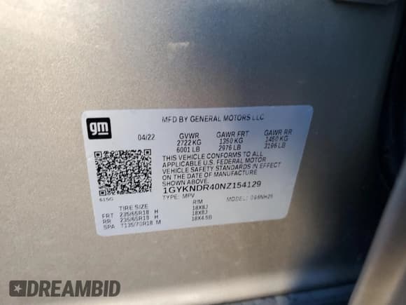 ✅ 2022 Cadillac XT5 AWD Premium Luxury • VIN: 1GYKNDR40NZ154129 • Lot: 90050495. Wystawiony na Copart z przebiegiem 37 341 mil. Bezpłatny archiwum sprzedaży aukcyjnych z USA i szczegółowy raport historii pojazdu na DreamBid. Zdjęcie 14.