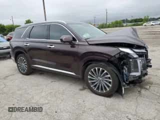 2024 Hyundai Palisade Calligraphy с VIN KM8R7DGE0RU734487, выставлен на аукционе Copart как лот 64662714 с пробегом 6 034 миль миль и Списание • Salvage title. История ставок и продаж доступна на DreamBid. Изображение 4.