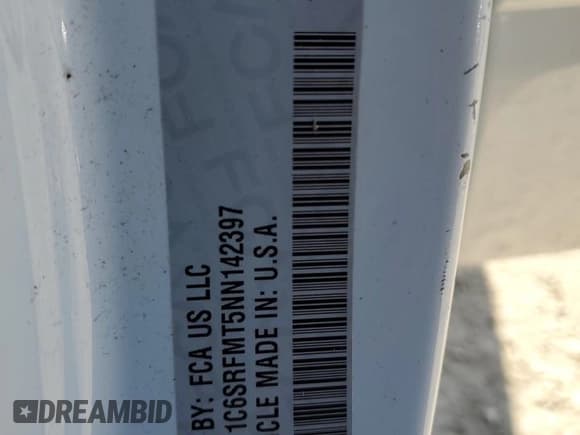 ✅ 2022 Ram 1500 Big Horn • VIN: 1C6SRFMT5NN142397 • Lot: 84644265. Listed on Copart with 47,372 mi. Free auction sales archive from the USA and detailed vehicle history report at DreamBid. Image 13.