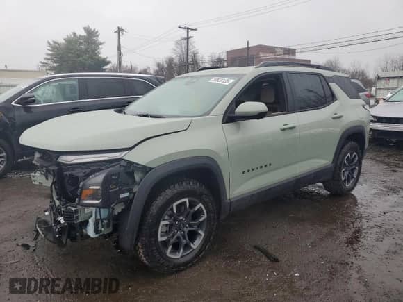 2025 Chevrolet Equinox AWD ACTIV с VIN 3GNAXSEG9SL131037, выставлен на аукционе Copart как лот 50828135 с пробегом 2 064 миль миль и Списание • Salvage title. История ставок и продаж доступна на DreamBid. Изображение 1.