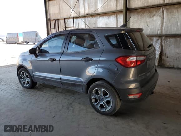 ✅ 2021 Ford EcoSport S • VIN: MAJ3S2FEXMC407002 • Lot: 82121265. Listed on Copart with Not provided. Free auction sales archive from the USA and detailed vehicle history report at DreamBid. Image 2.