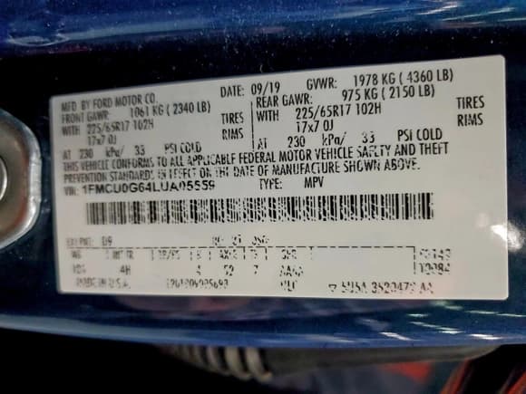 ✅ 2020 Ford Escape SE • VIN: 1FMCU0G64LUA05559 • Лот: 92751735. Опубликован ранее на Copart с пробегом 102 888 миль. Бесплатный доступ к архиву аукционных продаж из США и подробный отчёт об истории автомобиля на DreamBid. Изображение 13.