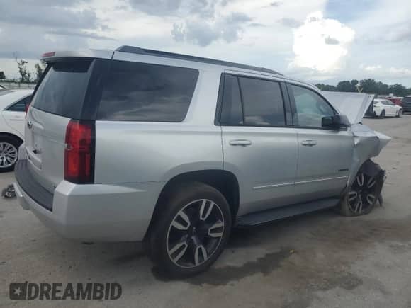 2018 Chevrolet Tahoe Premier with VIN 1GNSCCKJ5JR354222, listed as a Copart auction lot 63636604 with Not provided miles and Salvage title. Bid and sale history available at DreamBid. Image 3.