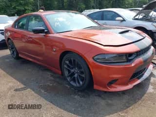 2023 Dodge Charger Scat Pack with VIN 2C3CDXGJ0PH584175, listed as a IAAI auction lot 42461789 with 18,642 mi miles and . Bid and sale history available at DreamBid. Image 1.