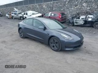 ✅ 2023 Tesla Model 3 • VIN: 5YJ3E1EA5PF643087 • Lot: 43528325. Listed on IAAI with 38,613 mi. Free auction sales archive from the USA and detailed vehicle history report at DreamBid. Image 1.