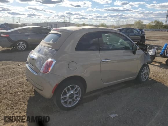 ✅ 2012 FIAT 500 Pop • VIN: 3C3CFFDR9CT314118 • Lot: 89891585. Listed on Copart with 44,344 mi. Free auction sales archive from the USA and detailed vehicle history report at DreamBid. Image 3.