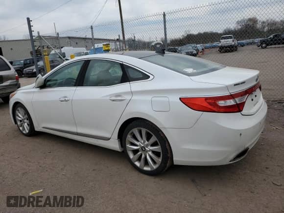 2013 Hyundai Azera z VIN KMHFH4JG7DA303424, wystawiony jako Copart lot #49836175 z przebiegiem 139 439 mil mil oraz Czysty tytuł • Clean title. Historia ofert i sprzedaży dostępna na DreamBid. Obrazek 2.