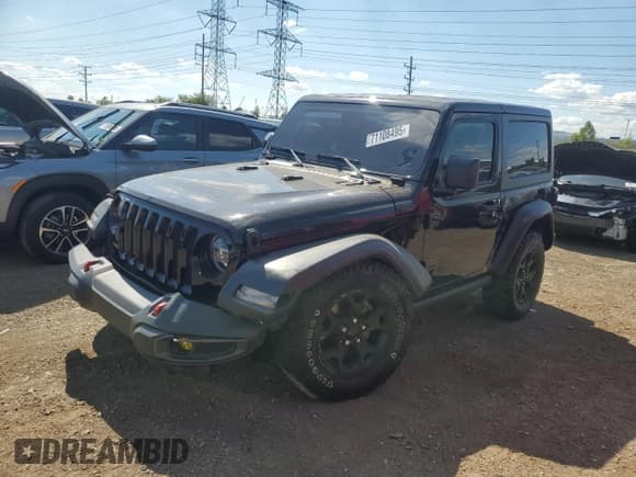 ✅ 2020 Jeep Wrangler Sport S • VIN: 1C4GJXAN0LW196196 • Lot: 71108495. Listed on Copart with 59,293 mi. Free auction sales archive from the USA and detailed vehicle history report at DreamBid. Image 1.