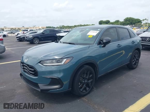 ✅ 2023 Honda HR-V Sport • VIN: 3CZRZ1H54PM709227 • Lot: 42768340. Listed on IAAI with 40,209 mi. Free auction sales archive from the USA and detailed vehicle history report at DreamBid. Image 2.