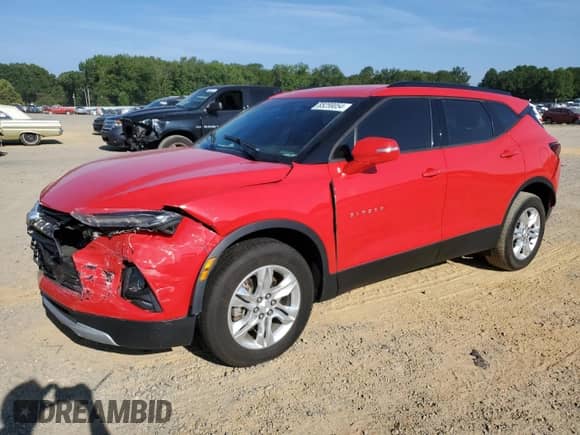 2020 Chevrolet Blazer LT with VIN 3GNKBCRS6LS576463, listed as a Copart auction lot 65259054 with 151,563 mi miles and Salvage title. Bid and sale history available at DreamBid. Image 1.