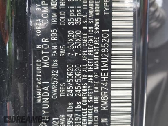 ✅ 2021 Hyundai Palisade Calligraphy • VIN: KM8R74HE1MU285201 • Лот: 81652654. Опубликован ранее на Copart с пробегом 68 785 миль. Бесплатный доступ к архиву аукционных продаж из США и подробный отчёт об истории автомобиля на DreamBid. Изображение 14.